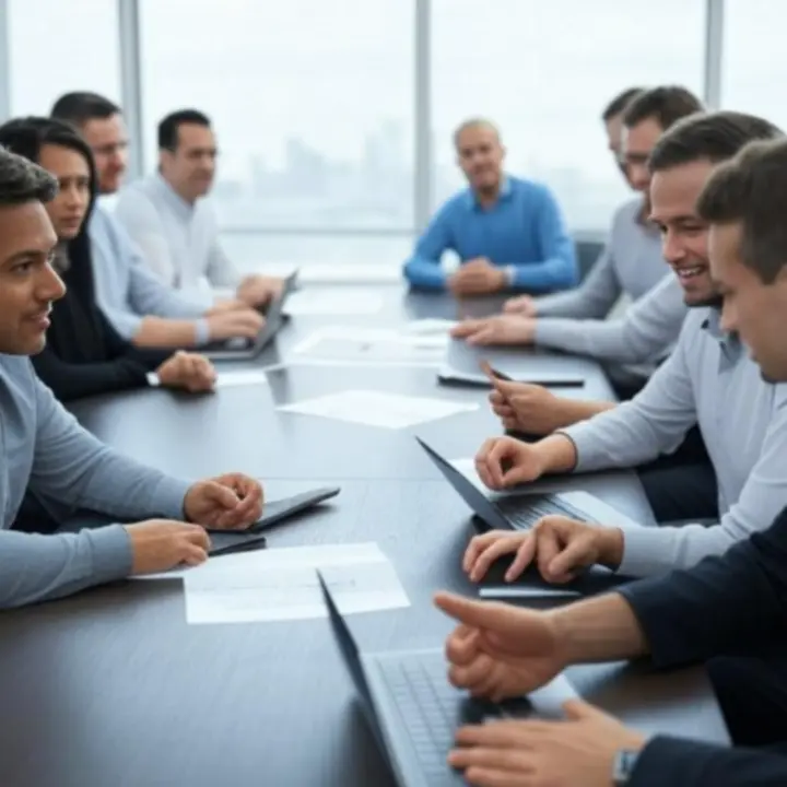 Équipe Infos Jeux FR collaborant autour d’un tableau de comparaison d’offres de paris en ligne.